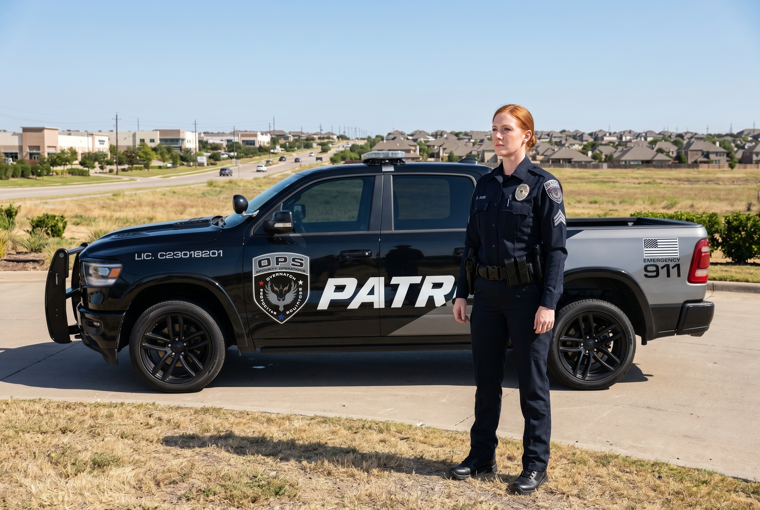 Overwatch Protective Solutions security guard coverage map Arlington Grand Prairie Mansfield Tarrant County